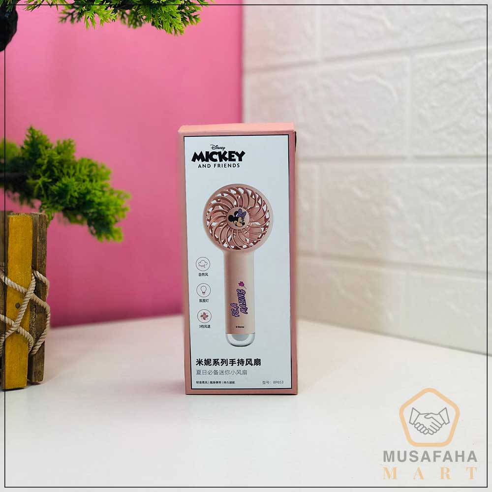 Mini Handheld Rechargeable Fan (Pink Edition)