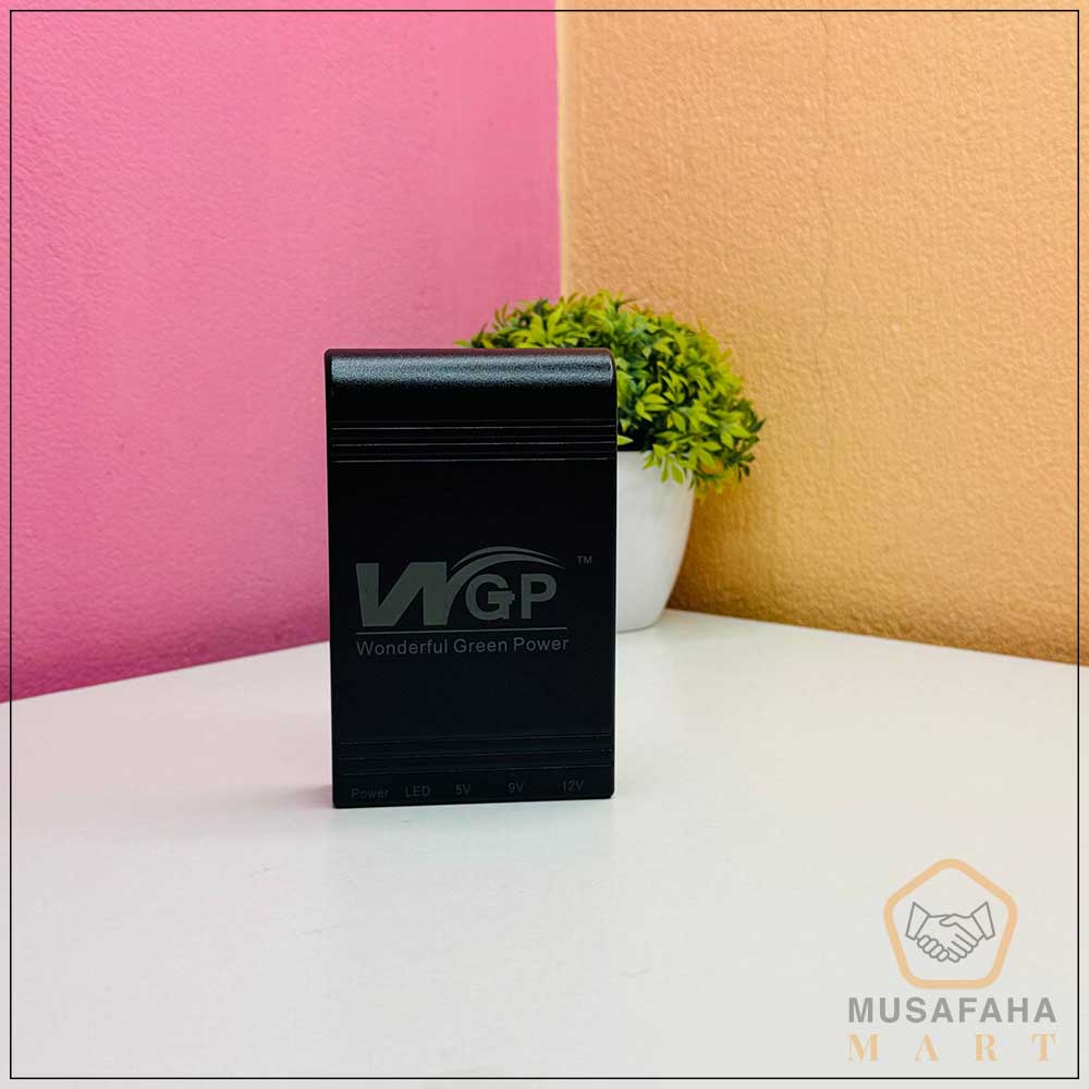 New Version WGP mini UPS 10400mAh – 5/9/12V – Black