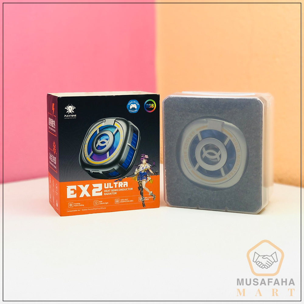PLEXTONE EX2 ULTRA Magnetic Radiator for Mobile Cooling Phone Tablet PC Semiconductor Refrigeration Cooling RGB Light