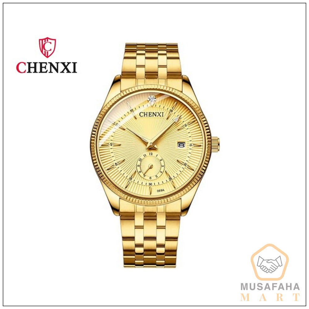 Golden Color Watch (Men and Women)