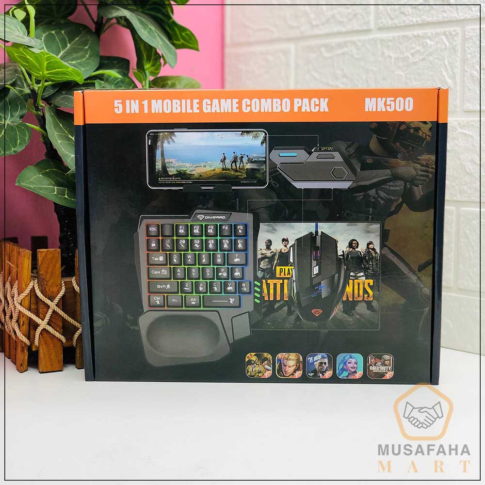 5 in 1 Gaming Keyboard and Mouse Combo-MK500