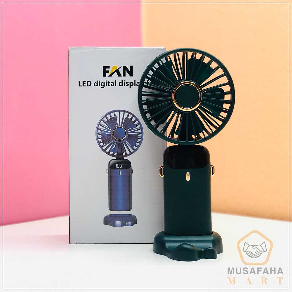 Handheld LED Digital Display Fan N15 Folding Fan C grade F0410