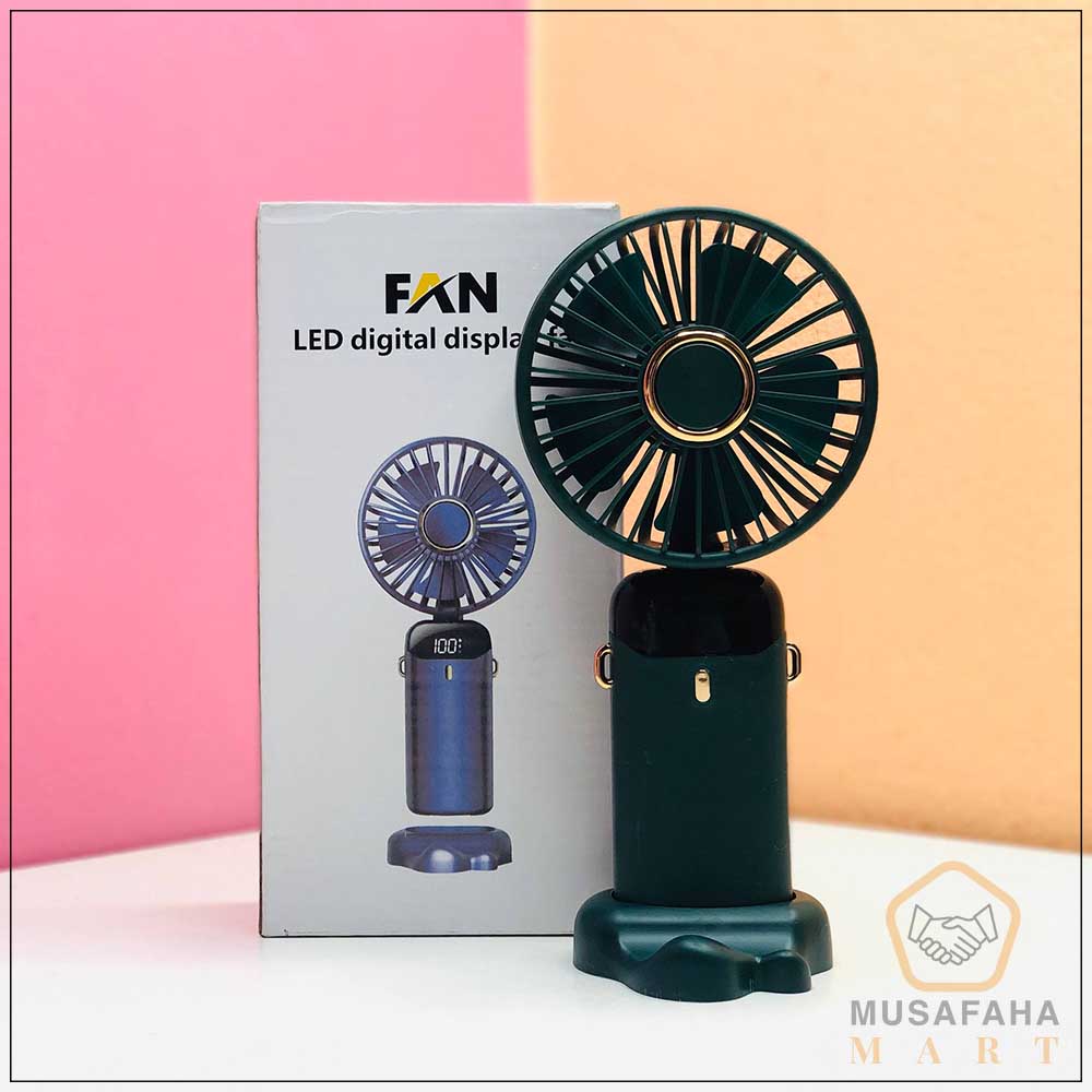 Handheld LED Digital Display Fan N15 Folding Fan C grade F0410