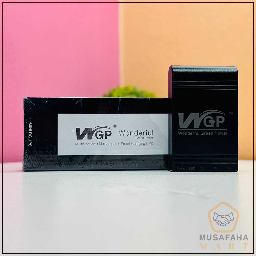 New Version WGP mini UPS 10400mAh – 5/9/12V – Black