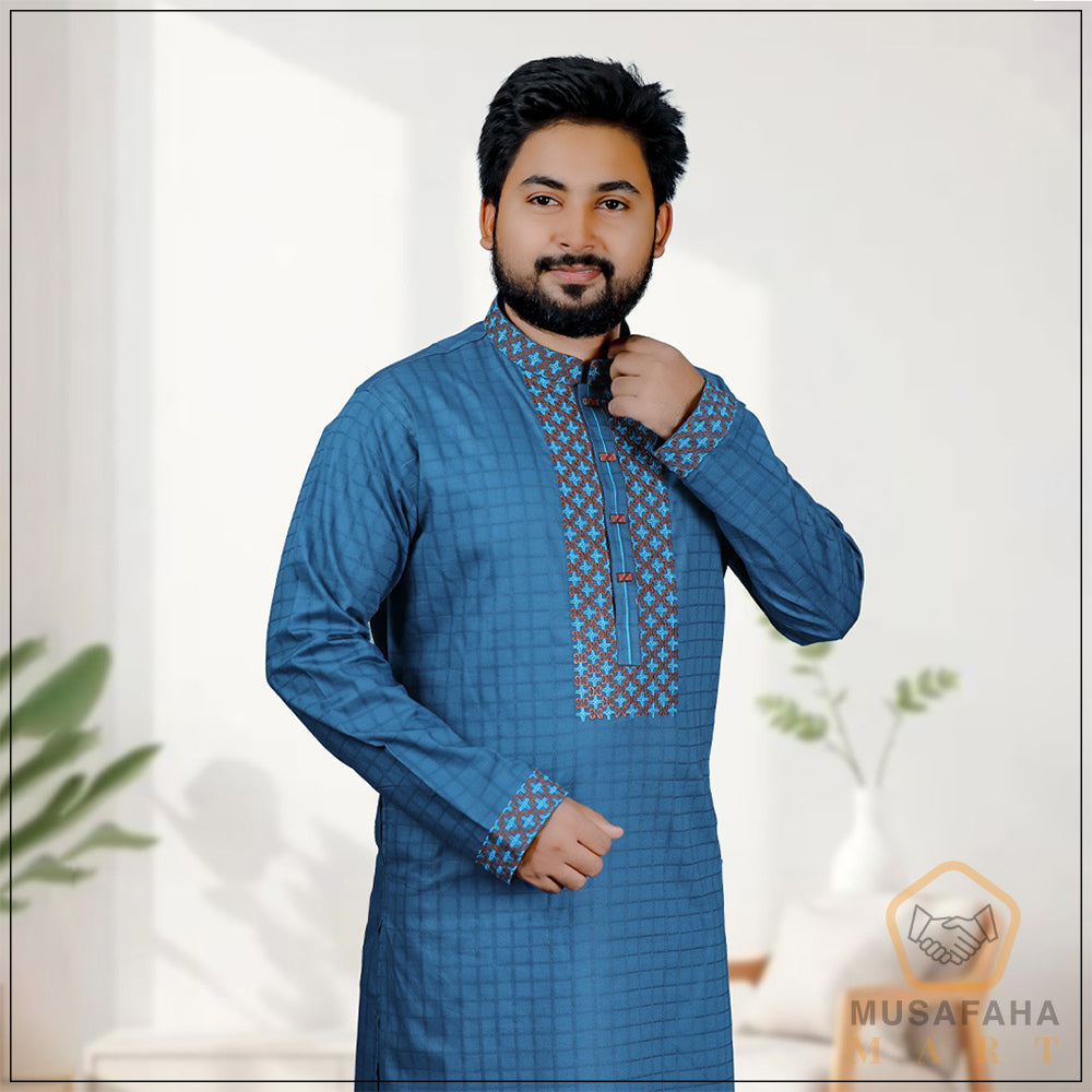 Royal Blue Color Panjabi