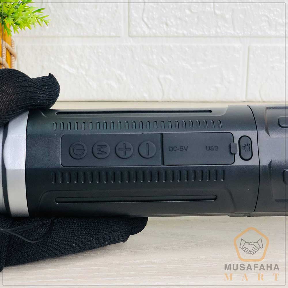 SY-322 Wireless Stereo Speaker & LED Zoom Flashlight