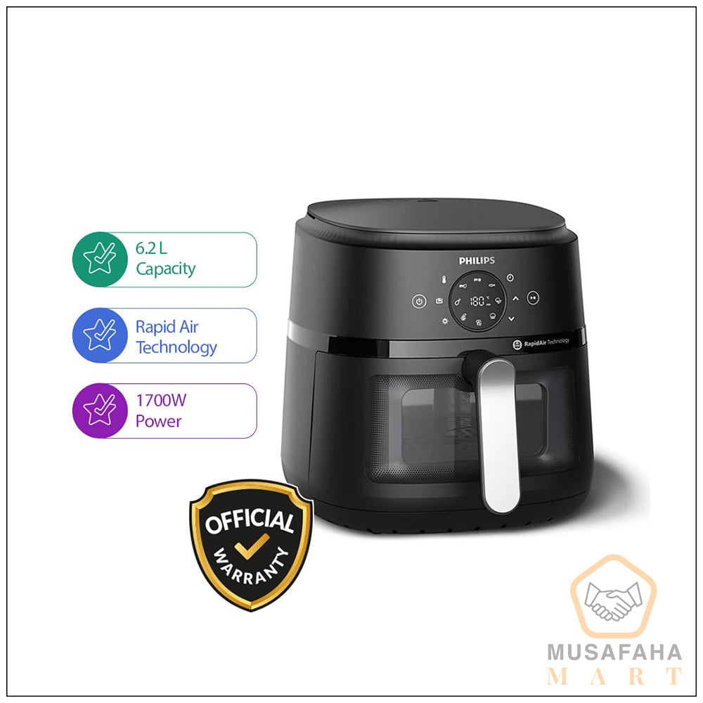 Digital Air Fryer | NA231/00 Series | 1700 W | 6.2 L | Touch Presets | 2 Year Official Warranty  | Philips Brand