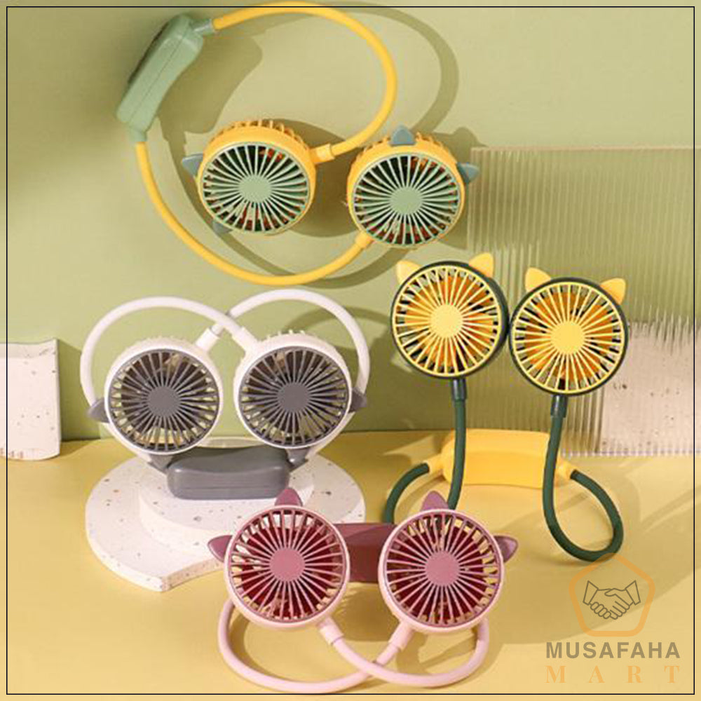 Folding Mini Neck Fan Rechargeable Fan Portable Fan Hand Free S13-F1193
