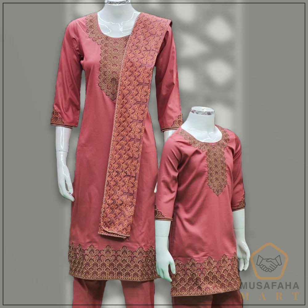 Medium-dark shade of red Three Piece/Two Piece