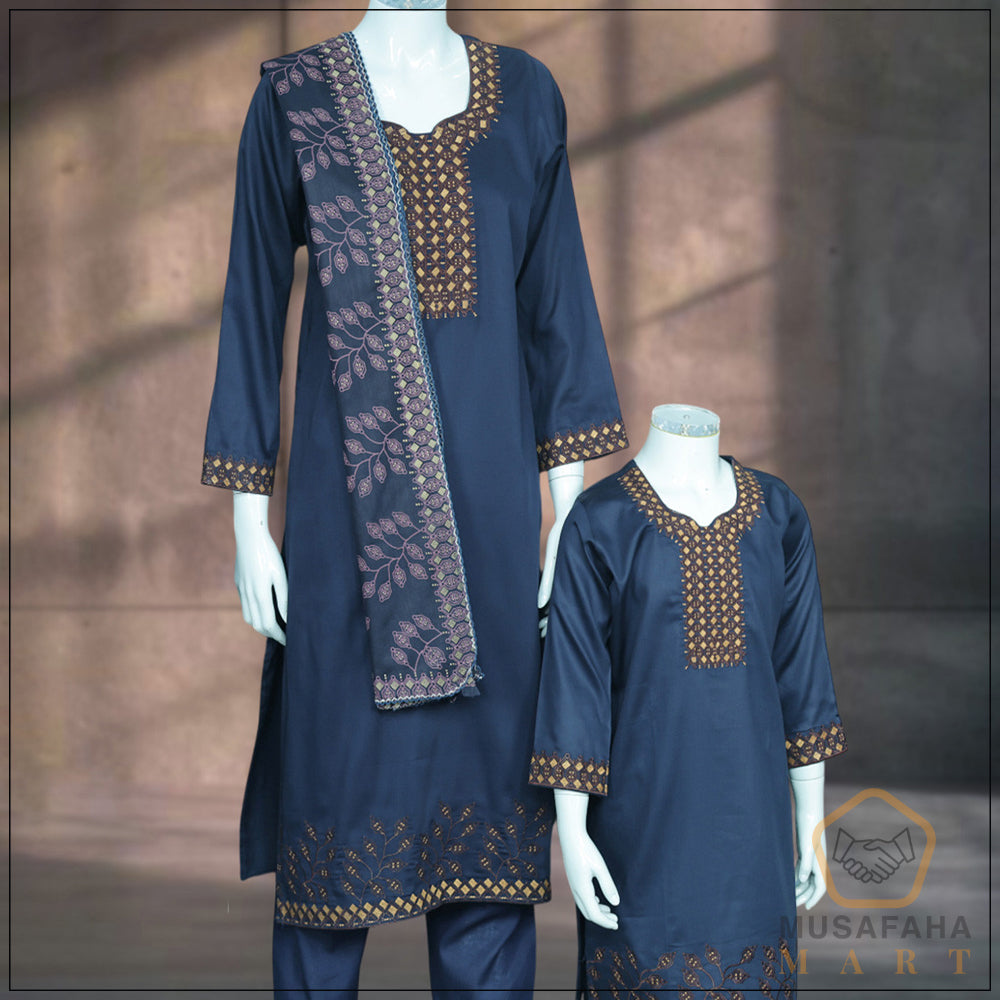 Dark shade of blue Three Piece/Two Piece