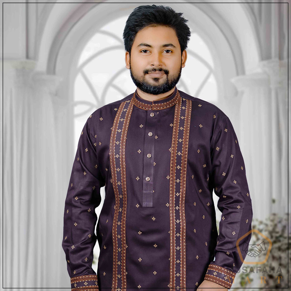 Dark Purple Panjabi