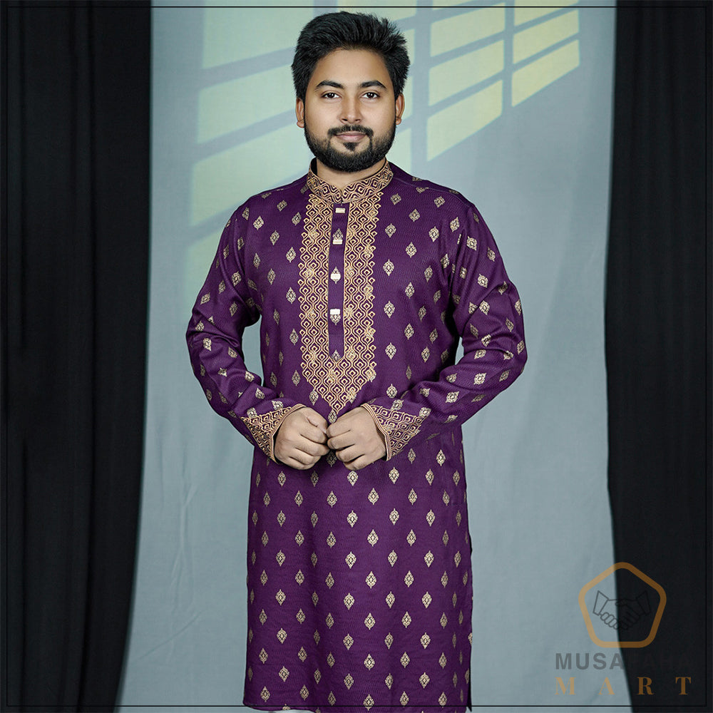 Purple Color Panjabi
